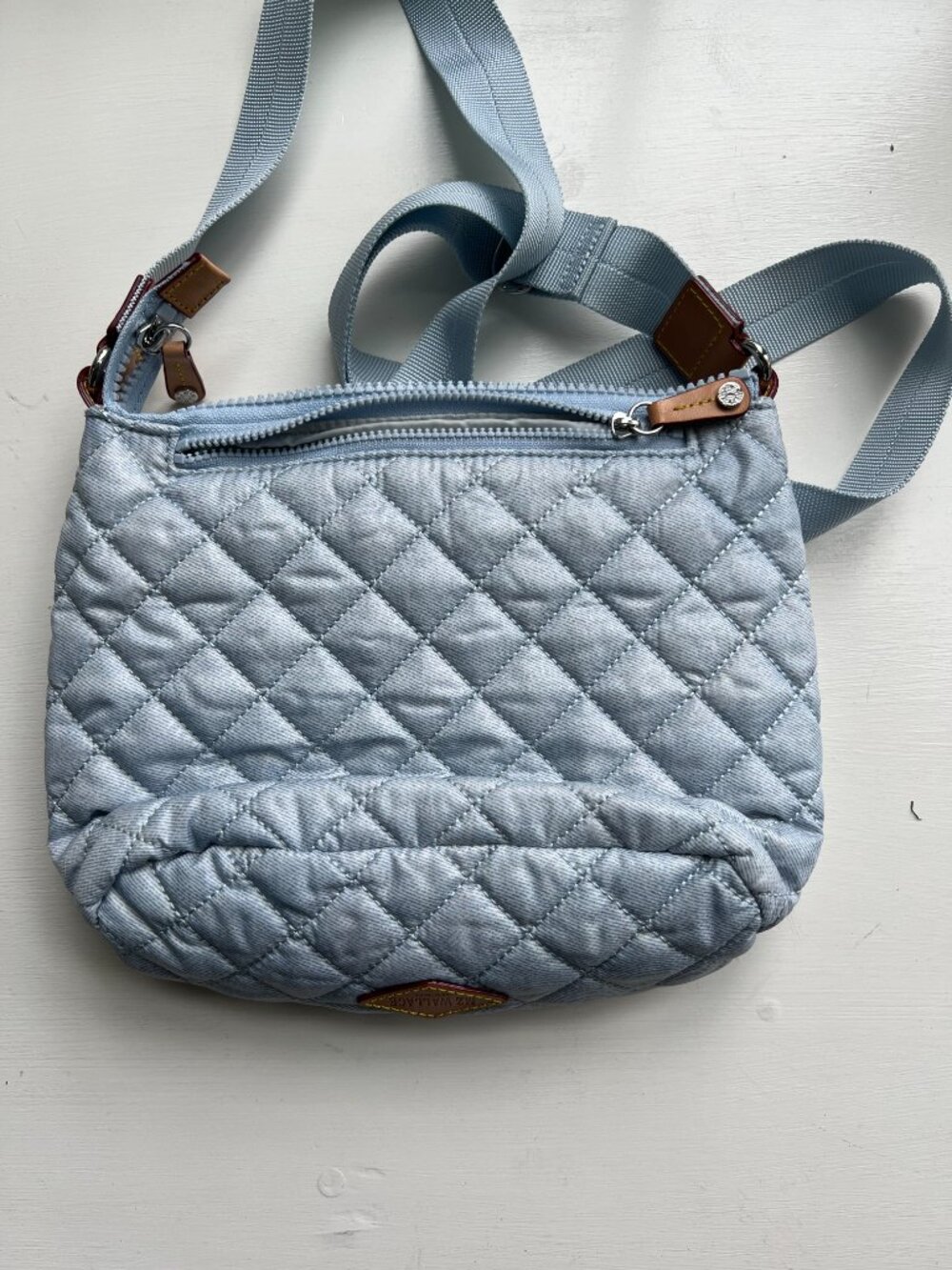 MZ Wallace Metro Scout Deluxe crossbody bag, chambray blue - Picture 2 of 3